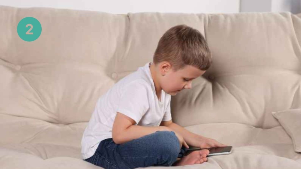 child using tablet