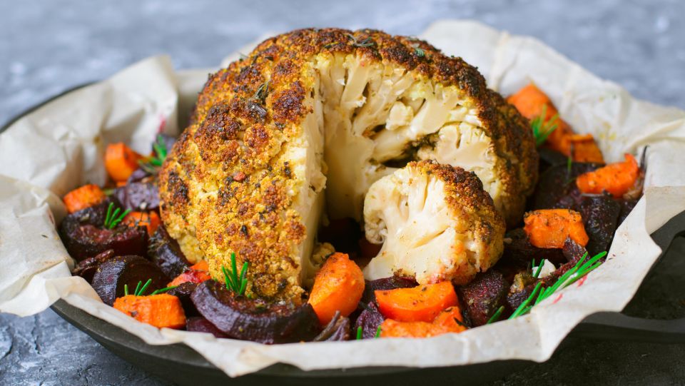 Miso Roasted Cauliflower