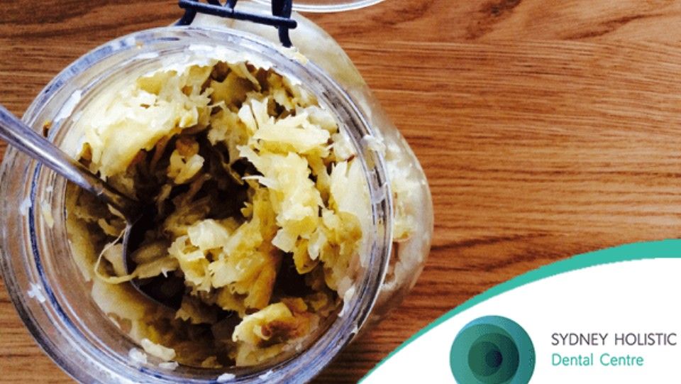 Jar of fermented sauerkraut