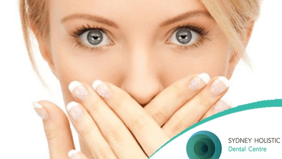 women covers her face