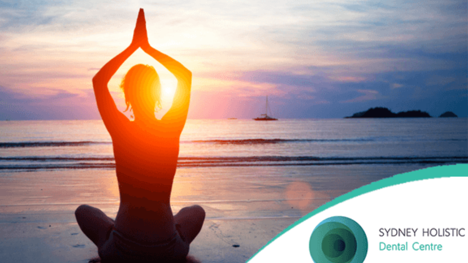Person practicing yoga meditation