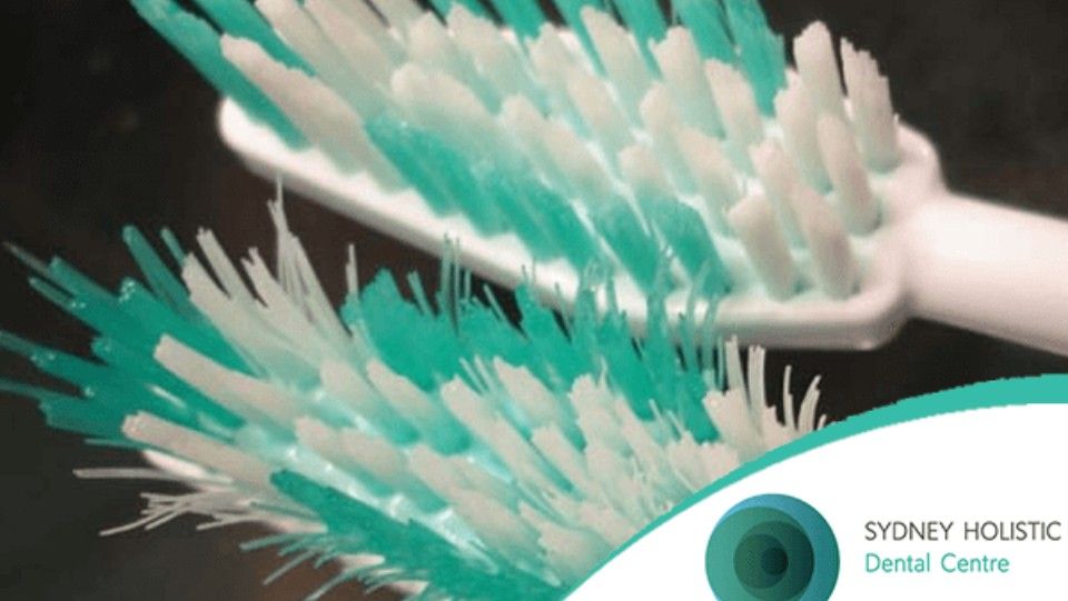 Close up of a toothbrush